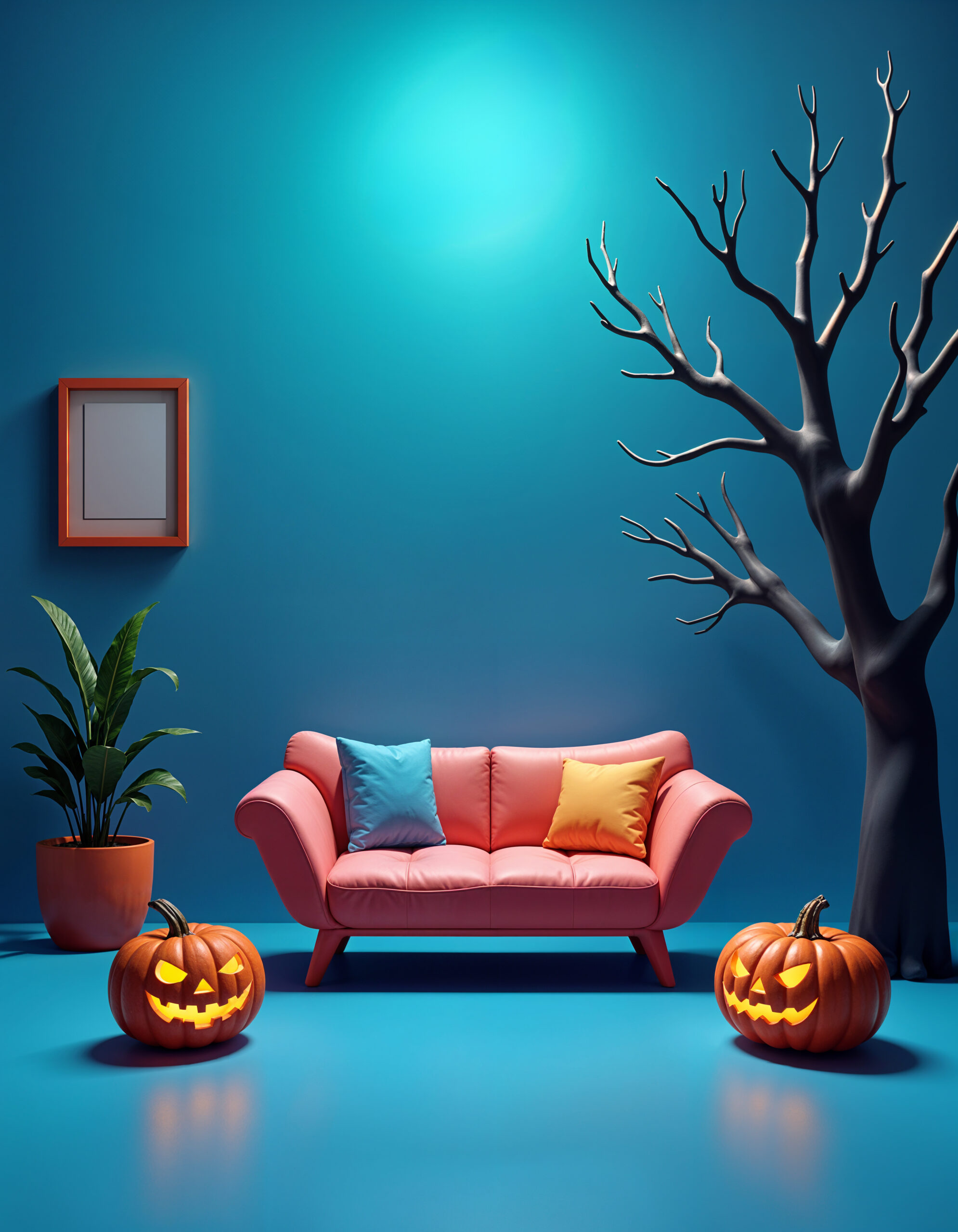 halloween-3d-interior-background